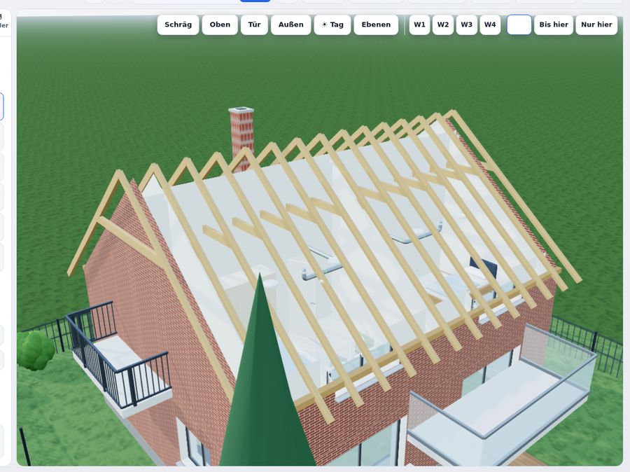 Dach planen: Form, Dachstuhl, Deckung in WerkoApp