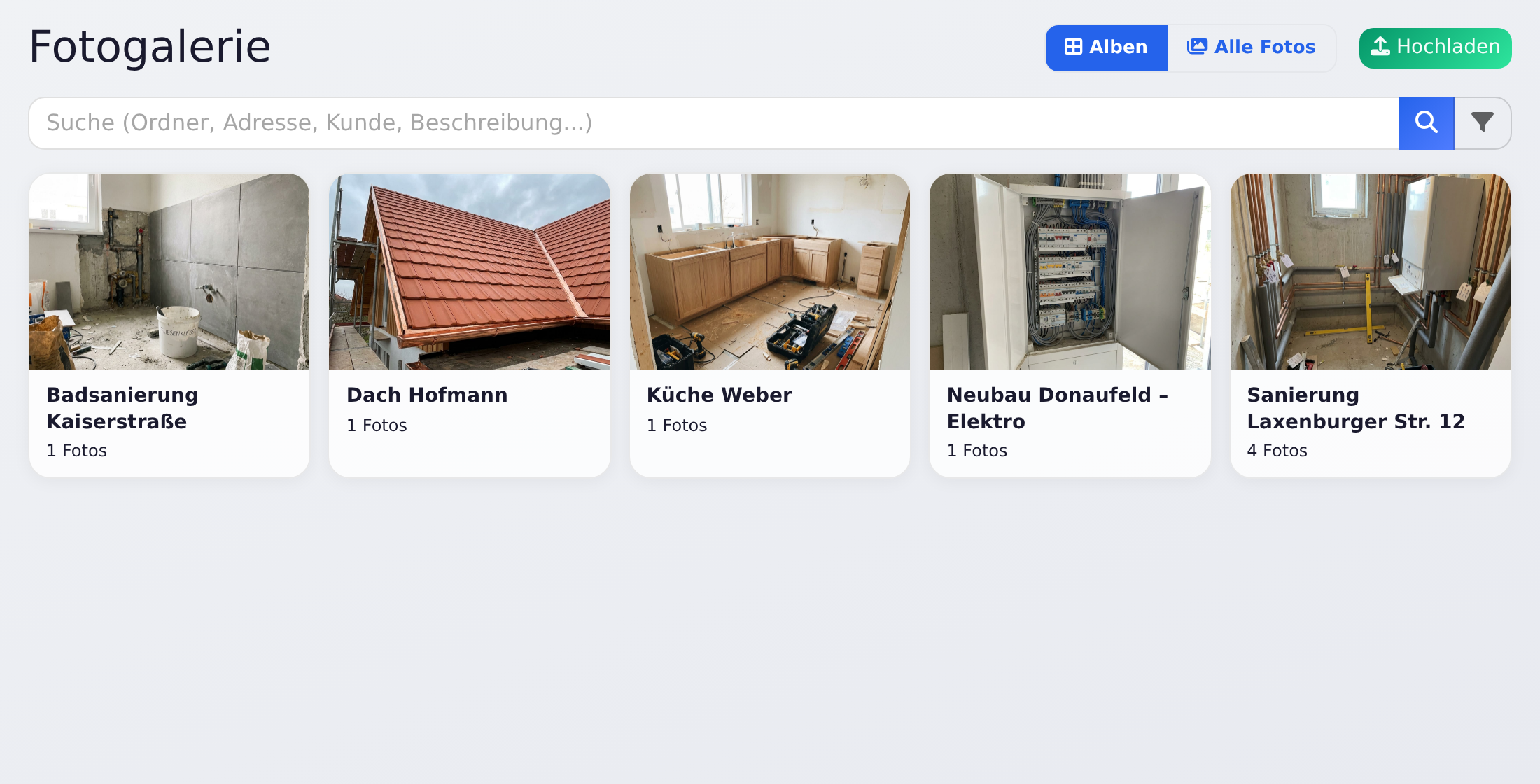 Galerie mit Alben