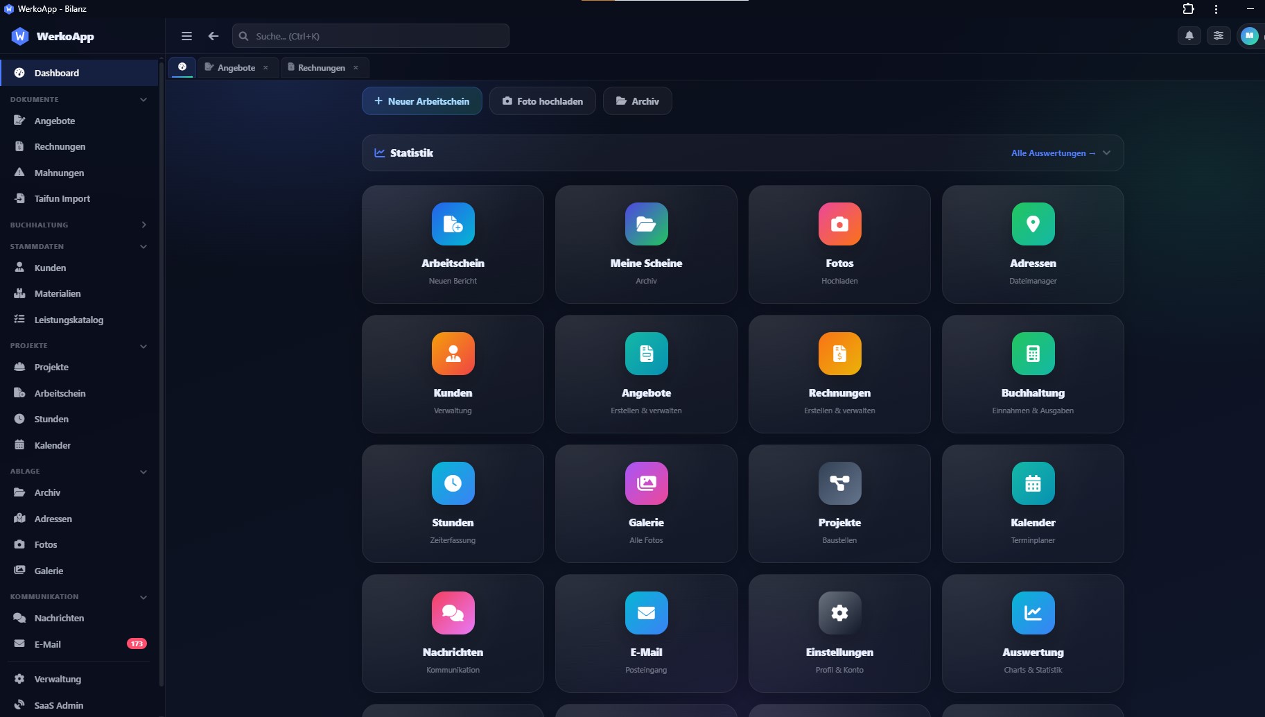 WerkoApp Dashboard