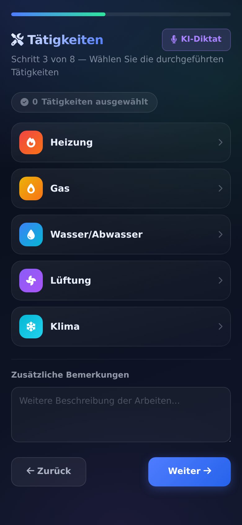 Arbeitschein am Handy